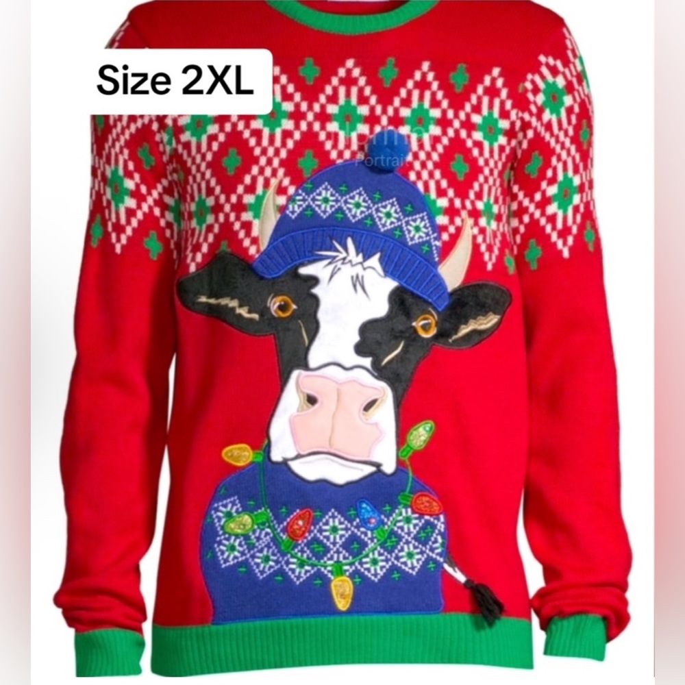 Men’s 2XL Ugly Christmas Xmas Sweater